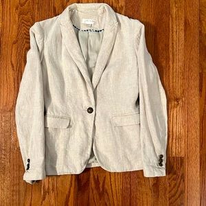 Womens XS Kenar linen blazer